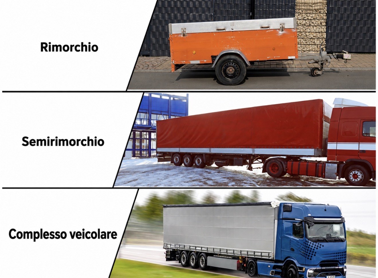 Rimorchio, semirimorchio e complesso veicolare